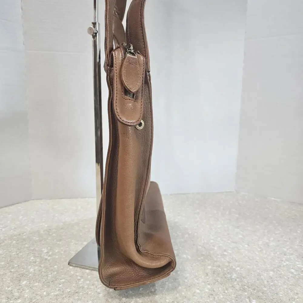 Fossil 75082 Brown Leather Crossbody Purse Bag Multi Organizer Zipper & Snap - Picture 5 of 14